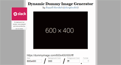 Desktop Screenshot of dummyimage.com
